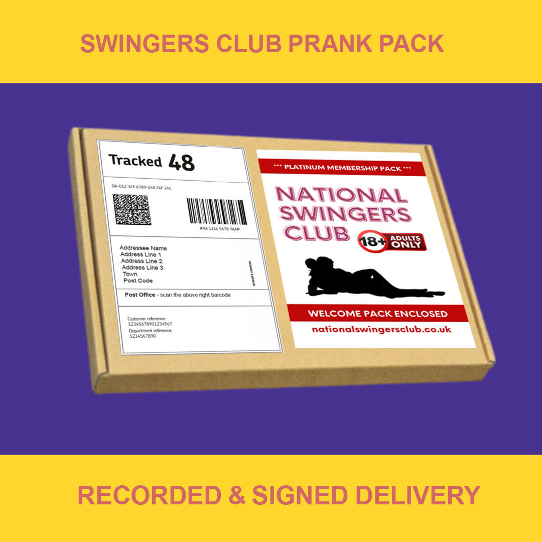 Swingers Club XXX Prank Application Pack Letter Pranks 